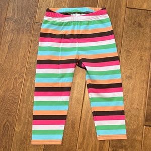 Hanna Andersson Girls Colorful Striped Leggings NWT